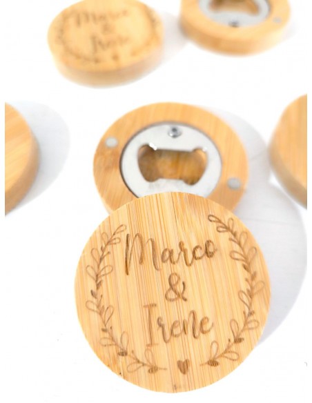 Abridor de madera personalizado