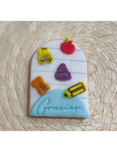6 Mini Cortadores Escolares con marcador 2
