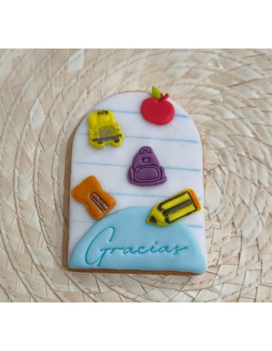 6 Mini Cortadores Escolares con marcador