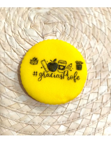 Sello Gracias Profe para galletas