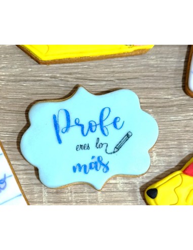 Sello Profe eres lo más para galletas