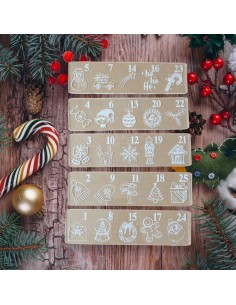 Cortadores / marcadores Calendario de Adviento