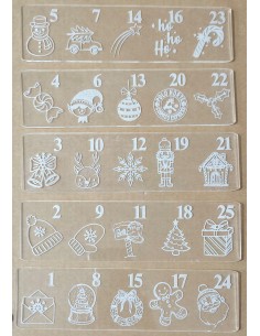 Cortadores / marcadores Calendario de Adviento 2