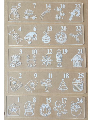Cortadores / marcadores Calendario de Adviento