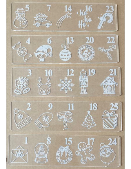 Cortadores / marcadores Calendario de Adviento