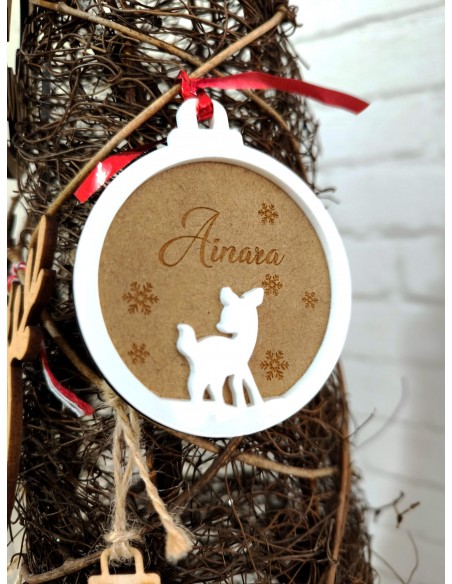 Comprar bola de Navidad de Bambi con nombre personalizado