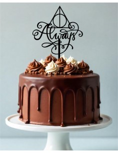 Topper cake Always reliquias de la muerte Harry Potter
