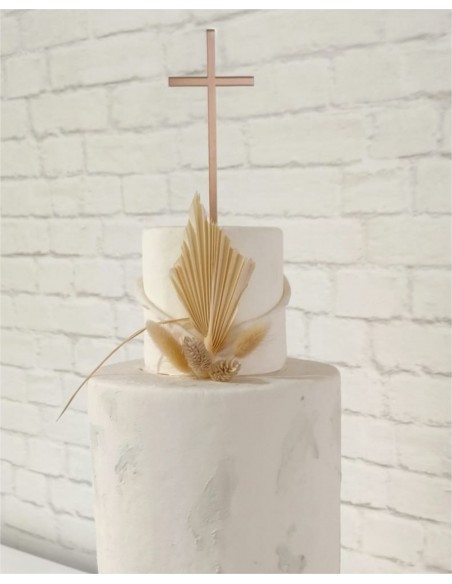 Topper Cake Cruz – Decoración para tarta de comunión o bautizo