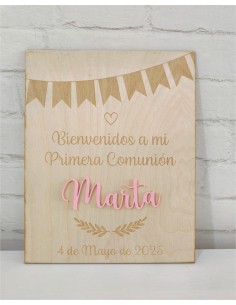 Cartel de Bienvenida Primera Comunión