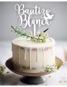 Topper cake personalizado bautizo