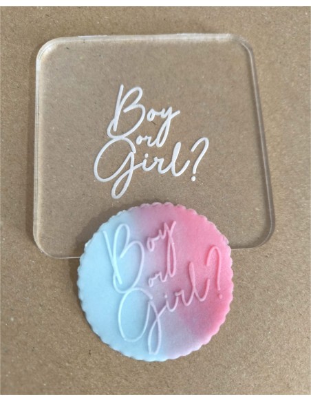 Sello Boy or Girl? para galletas
