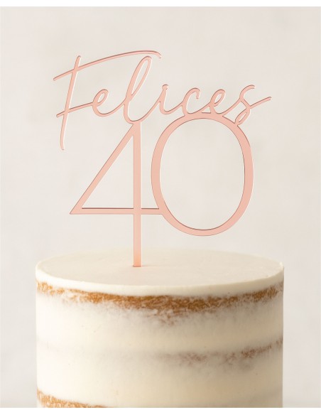 Topper Cake Felices edad