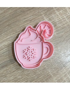 Cortador con marcador Taza Navideña