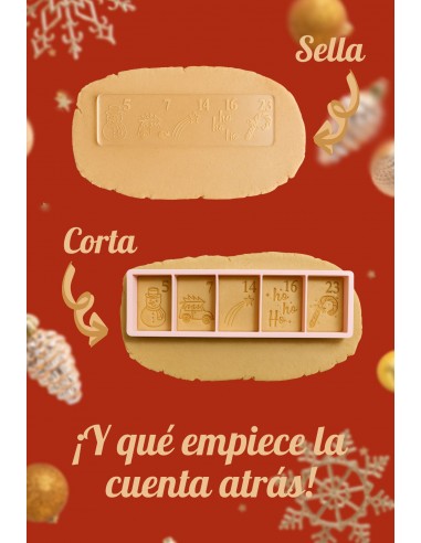 Cortadores / marcadores Calendario de Adviento
