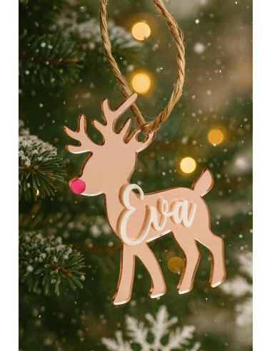 Adorno de Navidad Reno con Nombre