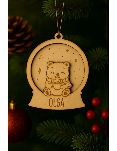 Adorno para el Árbol Animales Navideños Personalizado