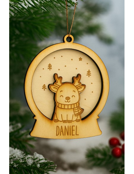 Adorno para el Árbol Animales Navideños Personalizado