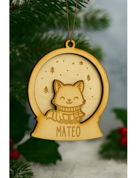 Adorno para el Árbol Animales Navideños Personalizado