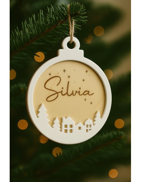 Bola personalizada Poblado Navideño
