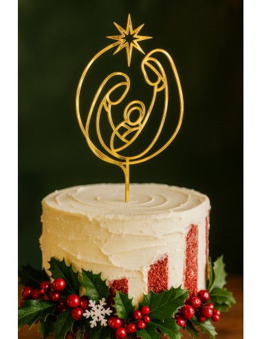 Topper acrílico Belén Navideño