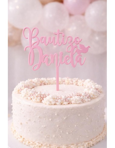 Topper cake personalizado bautizo