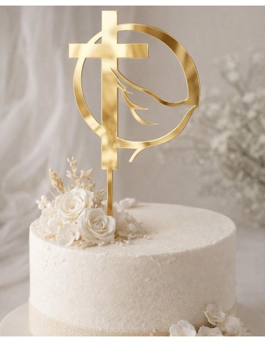 Topper de cruz para tarta
