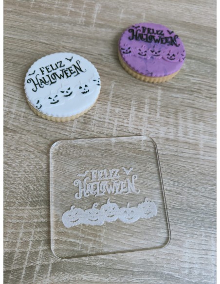 Sello Feliz Halloween para galletas