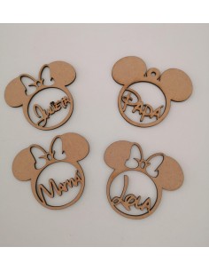 Bola de Navidad Minnie con nombre 2