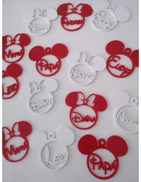 Bola de Navidad Mickey con nombre