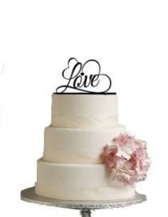 Topper Cake Love Corazones