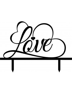 Topper Cake Love Corazones 2
