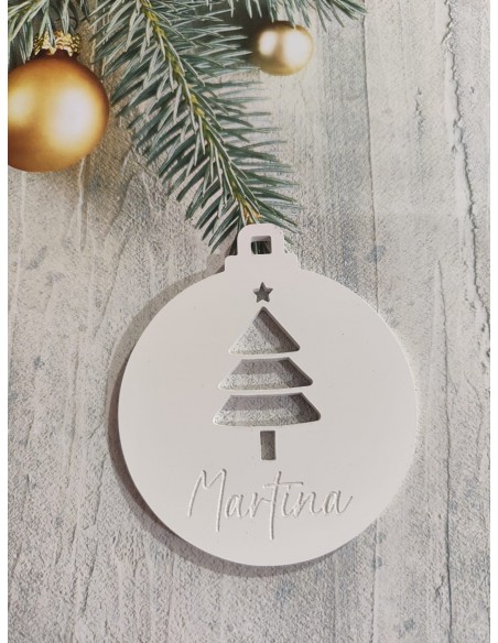 Bola de Navidad Abeto con nombre