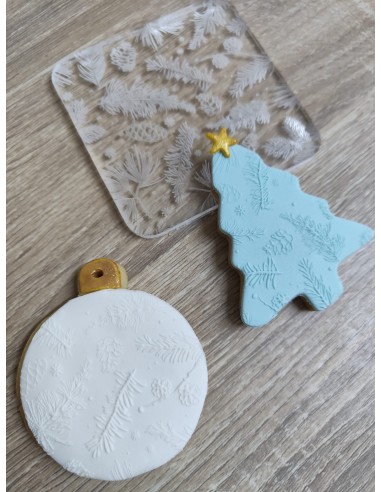 Sello textura Bosque de pino para galletas