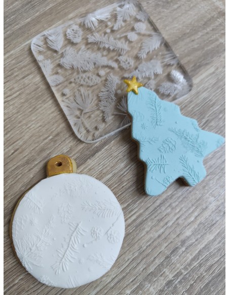 Sello textura Bosque de pino para galletas