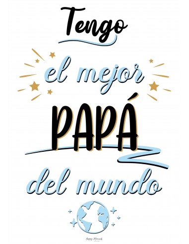 Lámina Mejor Papá del Mundo