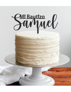 Topper Bautizo con nombre