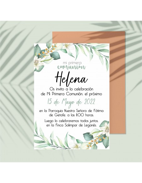 Invitación de Comunión  "Helena"