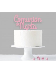Topper Comunión con nombre