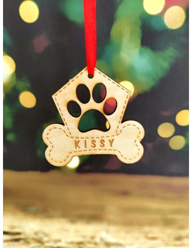 Bola de Navidad para mascotas personalizada con nombre