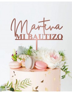 Topper Nombre Mi Bautizo