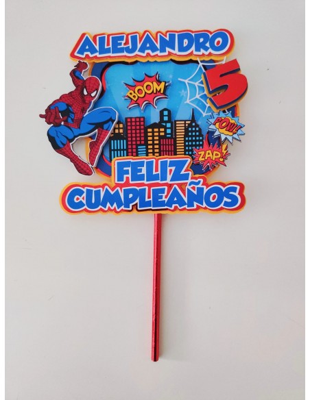 Topper Cake capas Spiderman