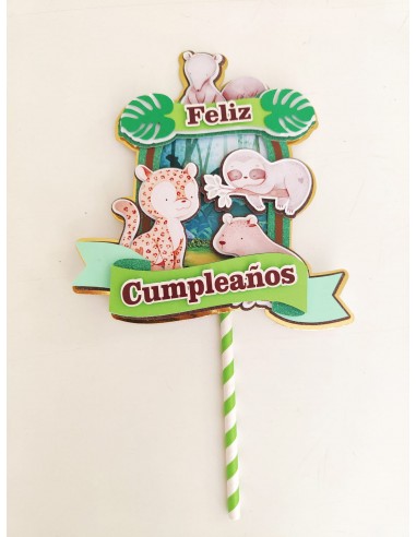 Topper Cake capas Animales