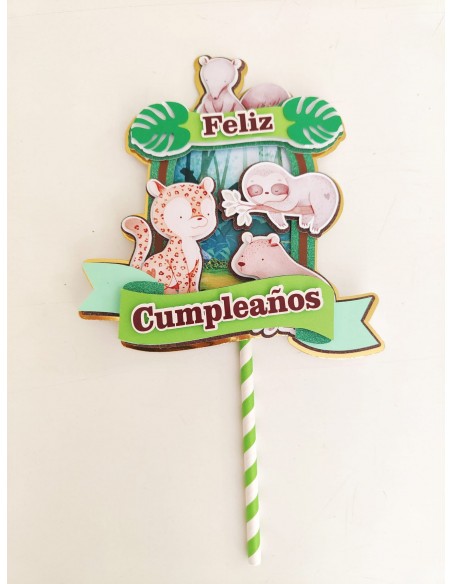 Topper Cake capas Animales