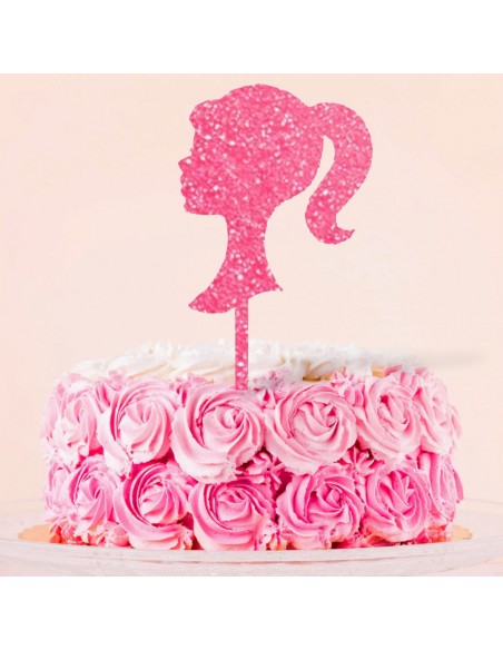 Topper Cake silueta Barbie