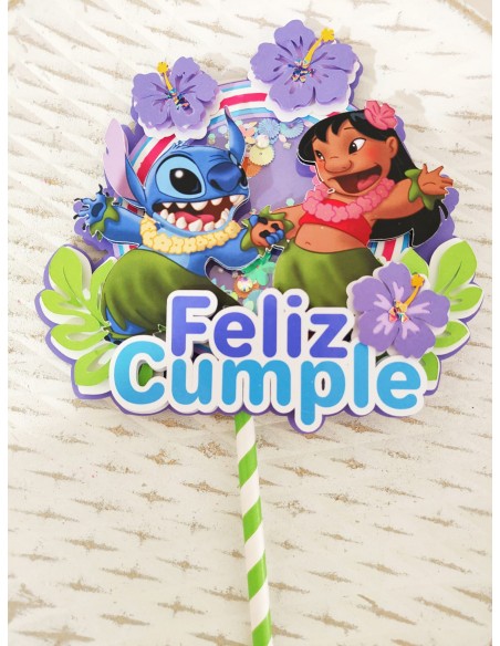 Topper Cake capas Stitch con shaker