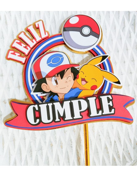 Topper cake capas Pokémon