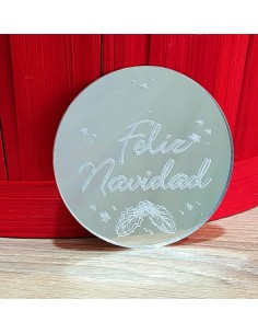 Círculo acrílico Feliz Navidad 2