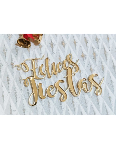 Felices Fiestas acrílico