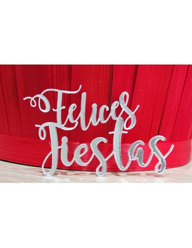 Felices Fiestas acrílico