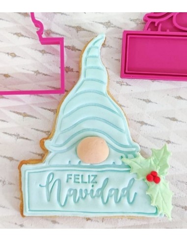 Marcador Feliz Navidad para fondant